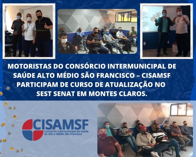 Leia mais sobre o artigo MOTORISTAS DO CONSÓRCIO INTERMUNICIPAL DE SAÚDE ALTO MÉDIO SÃO FRANCISCO – CISAMSF PARTICIPAM DE CURSO DE ATUALIZAÇÃO NO SEST SENAT EM MONTES CLAROS.